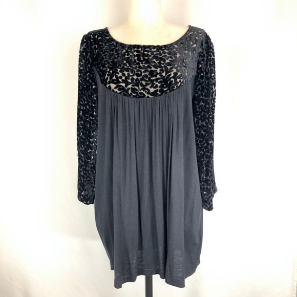 Sunday in Brooklyn Velvet Burnout Knit Top Anthro - Picture 1 of 8